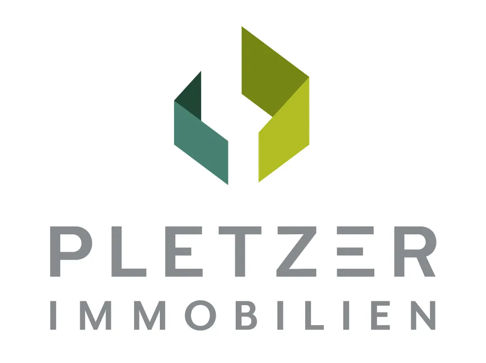 Logo und neuer Markenauftritt von Pletzer Immobilien – moderner, persönlicher und nah am Kunden, Start Juni 2025.
